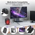 thumbnail image 6 of 4-in-1 Charging Dock for Nintendo Switch 2 Left Right Gamepad, Magnetic Stand with 5 RGB Light, Overcharge Protection-Black, 6 of 7