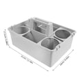 thumbnail image 2 of WASHWEPE Organizador Portátil De Limpieza En Cesta Plástica Con Compartimentos Separados, 2 of 8