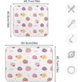 thumbnail image 3 of Dish Drying Mat Cute Strawberry Absorbent Microfiber Kitchen Dish Mat Super Absorbent Dish Drainer Mat for Kitchen Counter 18" x 24", 3 of 7