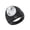 Black White, variant on Men's Vintage Carved Gemstone Ring Stainless Steel Signet Band Retro Statement Jewelry for Him Black Size 13