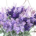 thumbnail image 7 of Ludlz Artificial Lavender Silk Flowers Plastic Fake Plant Make a Bountiful Flower Arrangement Decor Your Outdoor Indoor House Garden DIY Stage Party Wedding Festival Decor, 7 of 7