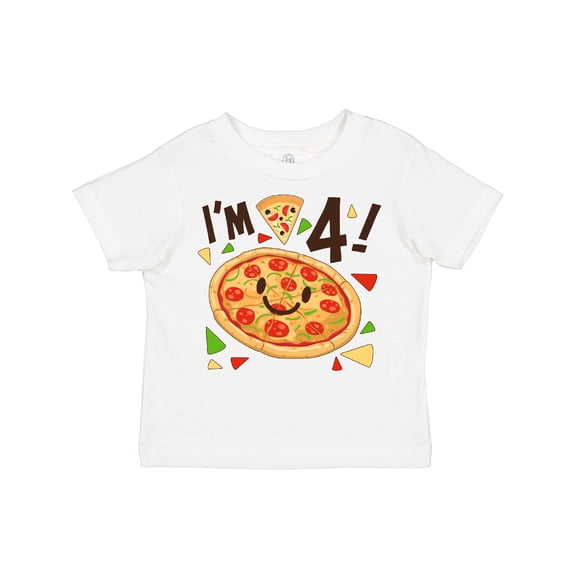 Inktastic Im Four Pizza Birthday Party Boys or Girls Toddler T-Shirt