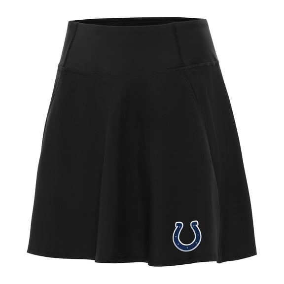 Women's Antigua Black Indianapolis Colts Chip Skort