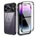 thumbnail image 3 of Elegant Choise for iPhone 14 Plus Case with Slide Camera Lens Full Coverage Hybrid Hard Phone Cover, Black, 3 of 4