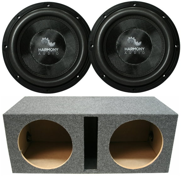 Harmony Audio HA-C104 10" 2000W Car Audio Subwoofers & Vented Sub Box Enclosure