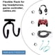 thumbnail image 4 of AUXPhome Soporte magnético para auriculares de hasta 1 kg (2 libras), soporte ajustable para auriculares, soporte para colgar auriculares, gancho para auriculares para ordenador/juegos, auriculares, s, 4 of 5
