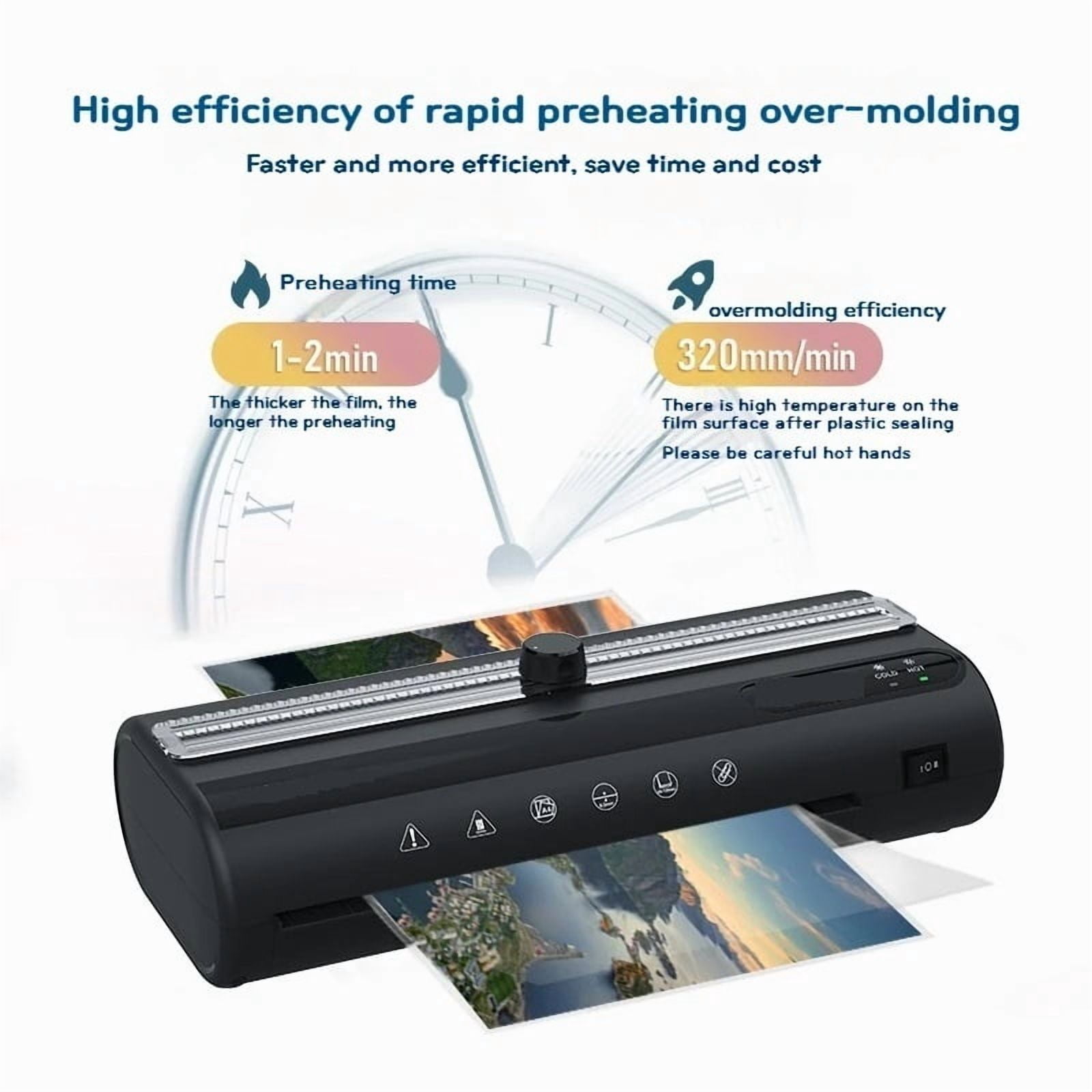 A4 Laminating Machine Hot Cold Mode Photo Plastic Sealing Apparatus Automatic Small Office Document Sealing Device FNL003g
