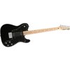 Squier Tele Custom II Electric Guitar with P-90 Pickups Black Maple Neck