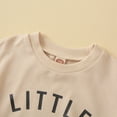 thumbnail image 6 of Baby Boy Outfits 0-6 Months 6-12 Months 12-18 Months 18-24 Months 2-3 Years Baby Boy Clothes Outfits Letter LITTLE DUDU Prined Sweatshirt Pants Set Baby Boy Clothing Kaprioy Boys Outfits, 6 of 8