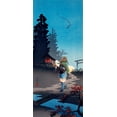 thumbnail image 2 of Takahashi, Hiroaki 8x14 Gold Ornate Wood Framed with Double Matting Museum Art Print Titled - Dusk, 2 of 4