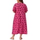 thumbnail image 4 of Camisones de Talla Grande para Mujeres Agnes Orinda, Camisones Comodos con Volantes 1X Rosa Fucsia, 4 of 8