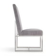 thumbnail image 7 of Manhattan Comfort Element 18.9" Velvet Dining Chair in Gray (Set of 8), 7 of 7