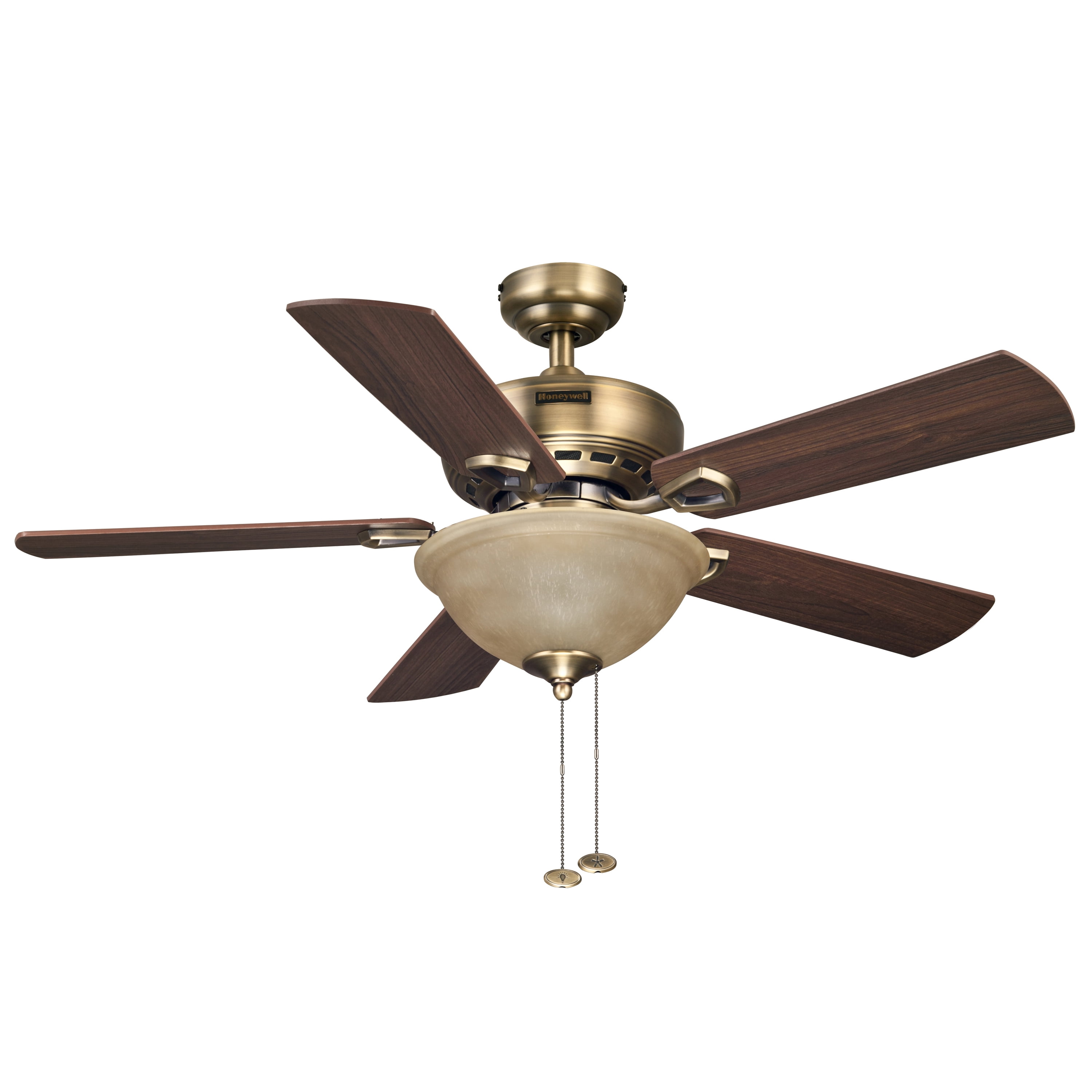 Honeywell 44 Blaise Antique Brass Ceiling Fan Com