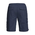 thumbnail image 5 of OSOLU Solid Color Men's Cargo Shorts With Multiple Pockets Loose Fit Casual Straight Leg Pants Trousers Everyday Comfort Versatile Bottoms, 5 of 5