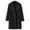 Black, variant on Baberdicy Womens Winter Coats Women Winter Wool Blend Mid Long Coat Notch Double Breasted Lapel Jacket Outwear Trenchcoat Women's Red