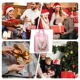 thumbnail image 5 of 40pcs Christmas-themed gift bags, pink non-woven waterproof party gift bags, printed with Santa Claus and fawn patterns, suitable for wedding, carnival night, Thanksgiving, 5 of 9