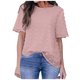 thumbnail image 2 of Puntoco - Blusa de manga corta con cuello redondo para mujer, blusa de gasa con lunares Puntoco Puntoco-5663, 2 of 7