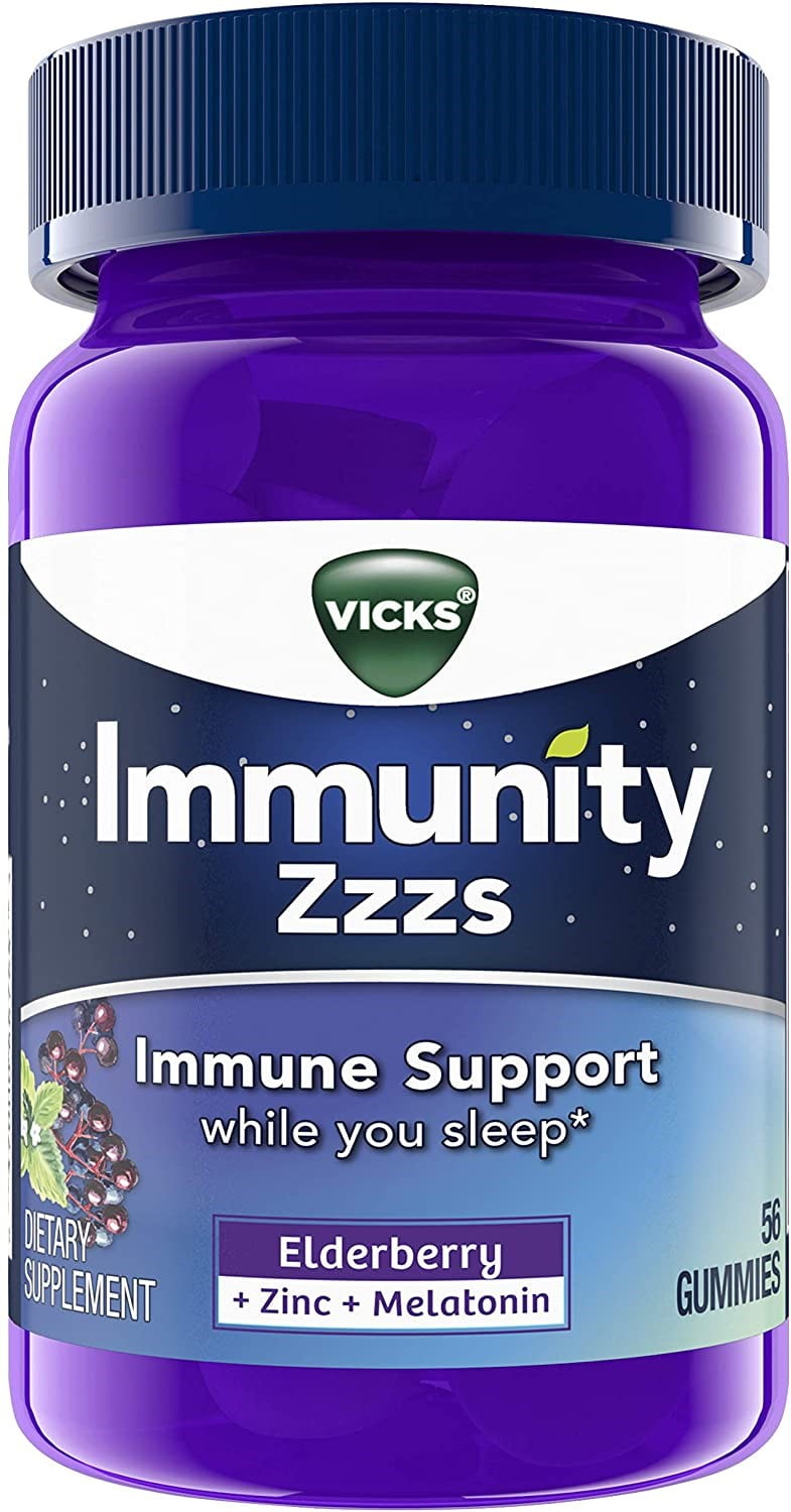 Vicks Immunity ZZZs, Elderberry, Melatonin, and Antioxidant Zinc