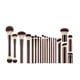 thumbnail image 1 of Juego de 20 brochas de maquillaje de lana de fibra supersuave, ideal para reparar bolsas de franela., 1 of 9