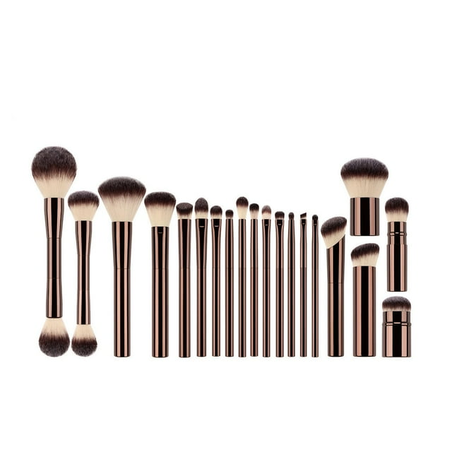 EGNMCR 20 Makeup Brushes Set Super Soft Fiber Wool Repair Brush Makeup Tools To Send Flannel Bags. Makeup brush set