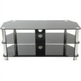 thumbnail image 4 of SDC1000CM-A TV Stand with Cable Management for up to 50", Black Glass and Chrome Legs., 4 of 7