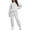 A Grey, variant on SUNBS Women's Sweatsuits 2 Piece Outfits Long Sleeve Half Zip Pullover and Baggy Sweatpants with Pockets