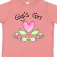 thumbnail image 4 of Inktastic Gigi's Girl Heart Flowers Girls Toddler T-Shirt, 4 of 5