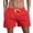 Red, variant on Men's Swim Trunks 9 Inch Lightweight Palm Tree Print Quick Dry 4th Of July Swim Trunks with Pockets Anti-Chafe Mens Summer Clothes