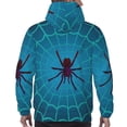 thumbnail image 7 of Naloa Spider And Cobweb Men's Casual Hooded Collar Drawstring Hoodies Pullover Sweatshirts Casual Long Sleeve Shirts-XX-Large, 7 of 7