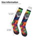 thumbnail image 2 of Balery Vibrant Rainbow Parrot Fantasy Calcetines novedosos Calcetines deportivos Calcetines hasta la rodilla Calcetines de algodón Calcetines originales y geniales, 2 of 6