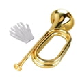thumbnail image 4 of arctrm Trumpet Brass Alloy Instrument Music Instrument Marching Bugle for Band Advanced, 4 of 10