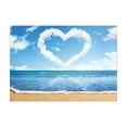thumbnail image 1 of Ambesonne Valentines Day Jigsaw Puzzle, Clouds Heart Shape, Heirloom-Quality Fun Activity for Family Durable Cardboard, 1000 pcs, Blue White Sand Brown, 1 of 5