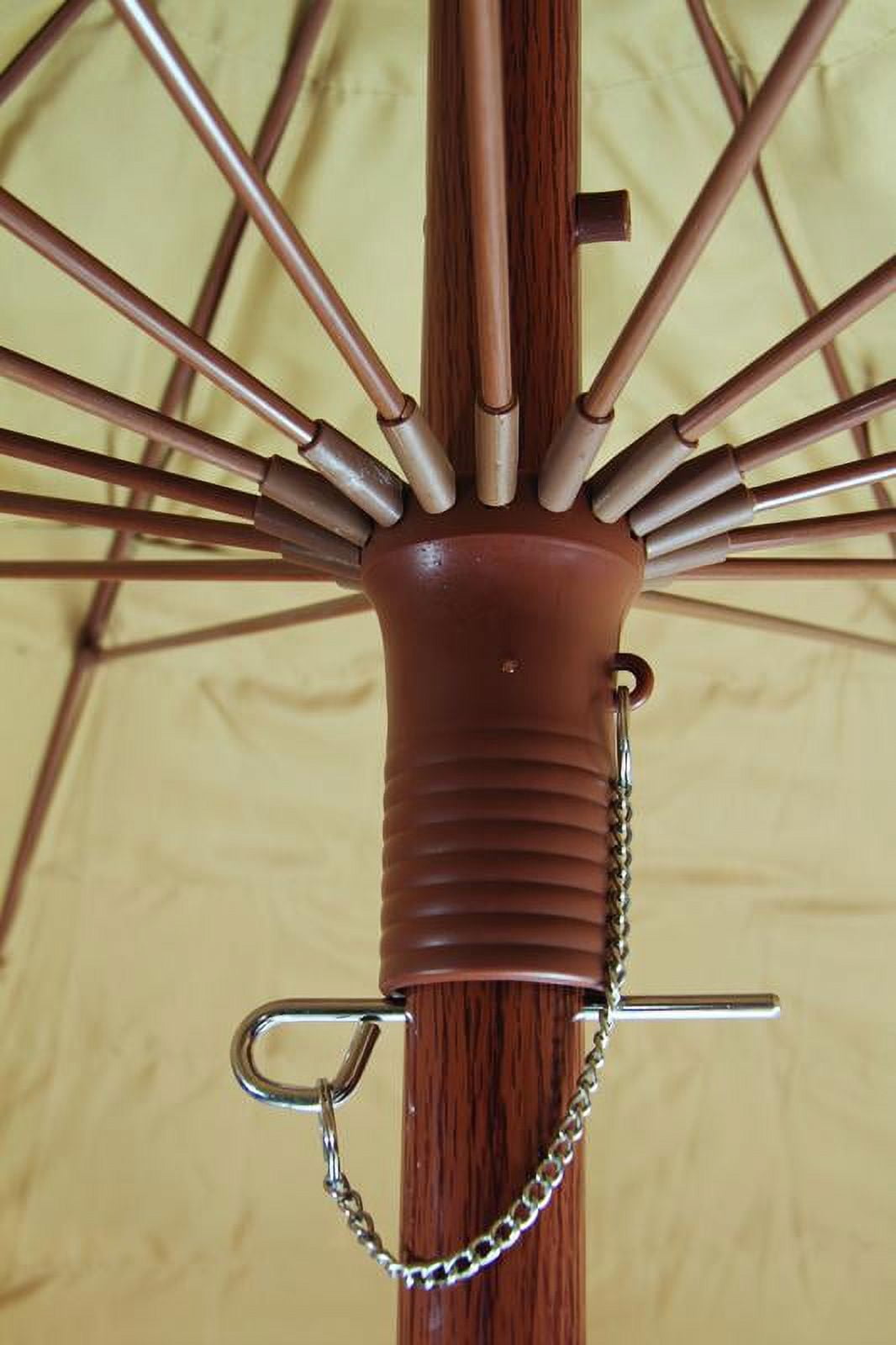 Bayside21 8 FT Tiki Umbrella Thatch Patio Umbrella Hawaiian Style Sunshade Aluminum Pole 16 Ribs UPF 50+