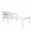 thumbnail image 3 of Pemberly Row Transitional Wood Reclining Chaise Lounge in Natural White, 3 of 4