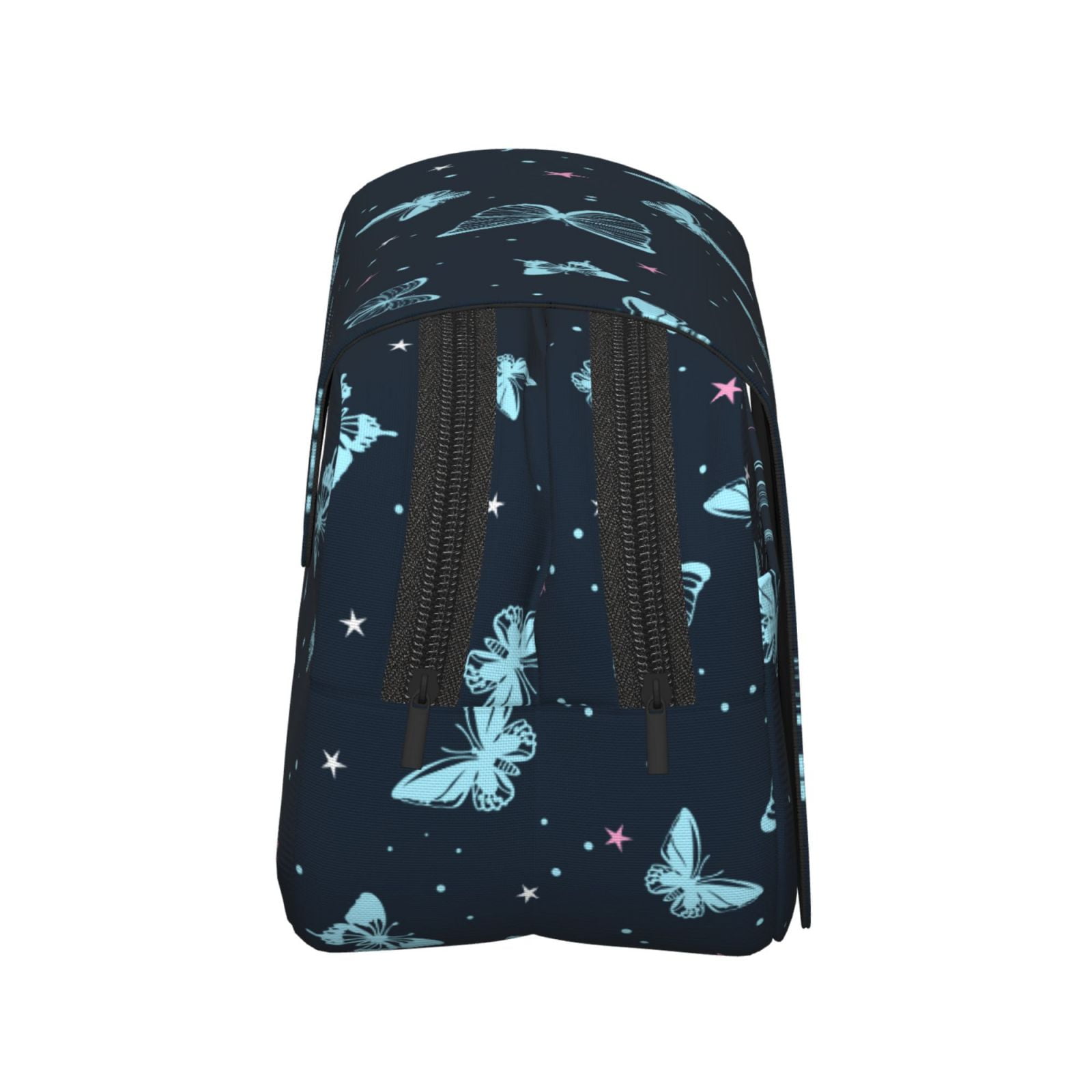Rateoe Beautiful Butterflies Pattern Double Clamshell Pen Case, Storage Organizer with Two Zipper Compartments– Holds Up to 50 Pencils & Pens