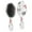 White Christmas Snowflake, variant on White Christmas Tree Pattern Hair Brush,Girls Detangling Hair Brush,Glide Through Tangles with Ease for Wet & Dry Hair,8.8"X2.8"
