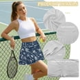 thumbnail image 6 of KUIFORTI Tree Palm Womens Skort Tennis Skirt with Pocket Pleated Hard Wearing Tummy Control Shorts Pleated Skirts Polyester Shorts Workout Golf Skort for Women Athletic Dressy Casual, 6 of 7