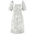 thumbnail image 7 of Polynesian - Hawaiian White Kona Tribal Dress prom clothes womens dress, 7 of 7