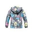 thumbnail image 4 of MGEOY Boys Girls Rain Jackets Lightweight Waterproof Hooded Cotton Raincoats Windbreakers for Kids, 4 of 7