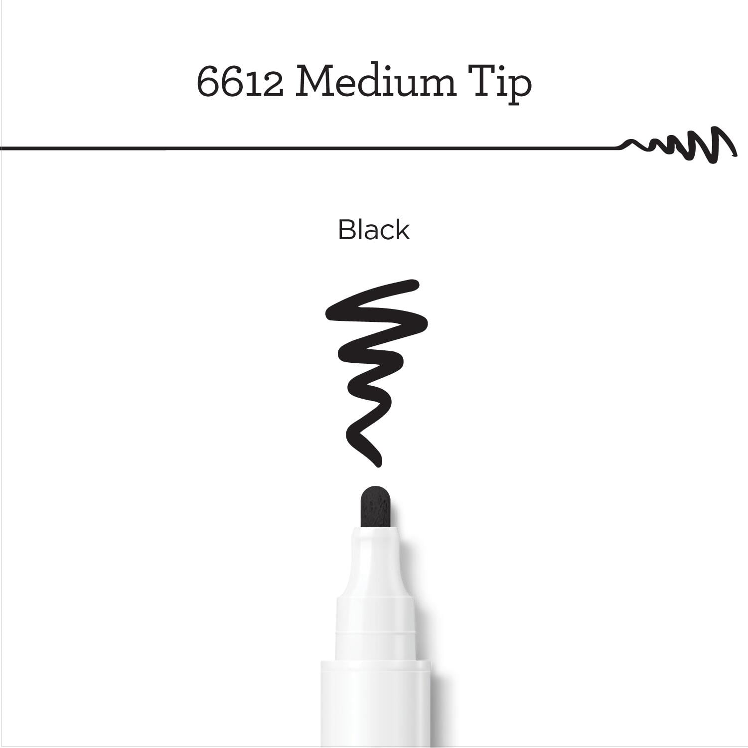 Apple Barrel Multi-Surface Medium Tip Paint Pen, Black, 1 Piece