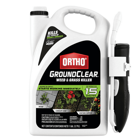 Ortho GroundClear Weed and Grass Killer with Comfort Wand, Kills Moss and More, 1 gal.