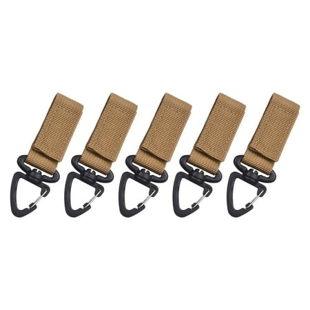 5Pcs Camping Hiking Multitool Molle Webbing Clip Carabiner Fastener Hook Buckle
