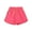 Pink, variant on Kids Baby Girls Short Leggings Toddler Girls Solid Color Shorts Drawstring Cotton Sports Shorts with Pockets Summer Outdoor Play Clothes
