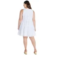 thumbnail image 2 of Time and Tru Women's and Women's Plus Cotton Blend Tiered Eyelet Dress, Sizes XS-4X, 2 of 3