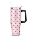 thumbnail image 2 of Love Heart 40oz Stainless Steel Vacuum Insulated Tumbler with Lid and Straw for Water Iced Tea Coffee Smoothie and More, 2 of 7