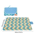 thumbnail image 2 of Extra Large Waterproof Picnic Blanket, Sand Proof Beach Mat, Moisture Resistant Camping Tent Pad, Portable Foldable Grass Mat for Travel, Hiking, Park, Beach, Oxford Cloth for Outdoor, 71*57in, A, 2 of 6