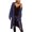 Blue, variant on Womens Long Cardigans Cable Knit Chunky Cardigan Sweaters Ndbuld Women's Winter Long Sleeved Solid Color Knit Sweater Pocket Cardigan Jacket Blue 2XL