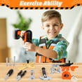 thumbnail image 3 of Flooyes Electric Drill Simulation Tool Set With Costume, Pretend Play Construction Toys for Kids Ages 3+, 3 of 7