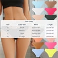 thumbnail image 2 of Underwear Women Women's Large Size Underwear Low Waist Breathable Nylon Briefs Ice Silk Seamless Underwear Yellow S, 2 of 2