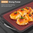 thumbnail image 5 of AORAN 39.5" Electric Griddle Teppanyaki Grill, Nonstick Extra Large Griddle Long Countertop Grill with Adjustable Temperature & Drip Tray, Easy-to-clean BBQ Pancake Griddle for Indoor & Outdoor Cooki, 5 of 11